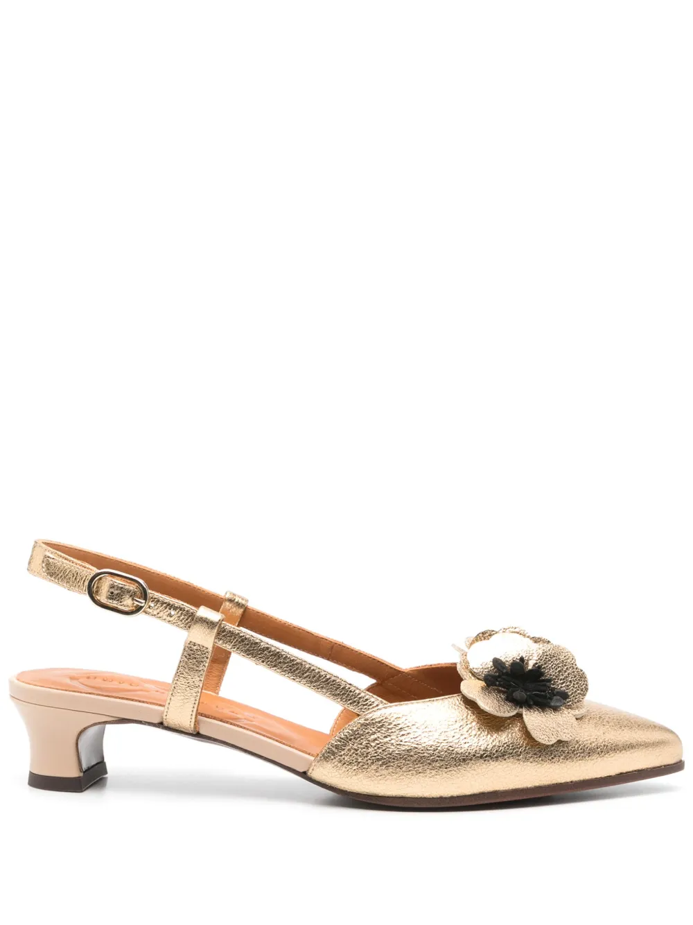 Chie Mihara 40mm Hazel pumps Gold