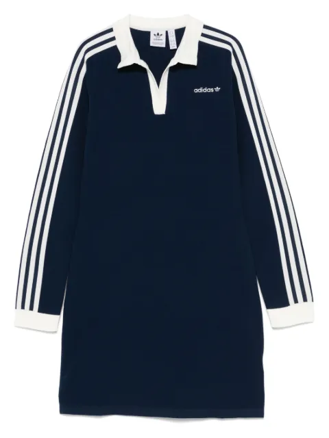 adidas stickad miniklänning med pikékrage