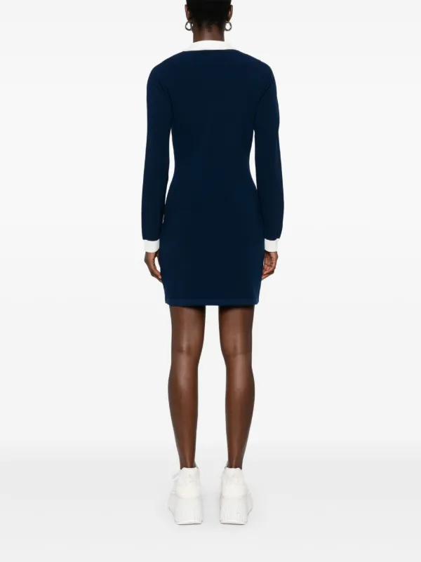 【adidas】Originals 美シルエット★KNIT POLO DRESS◆正規品◆ adidas Originals Knitted Polo Dress in blue | ASOS