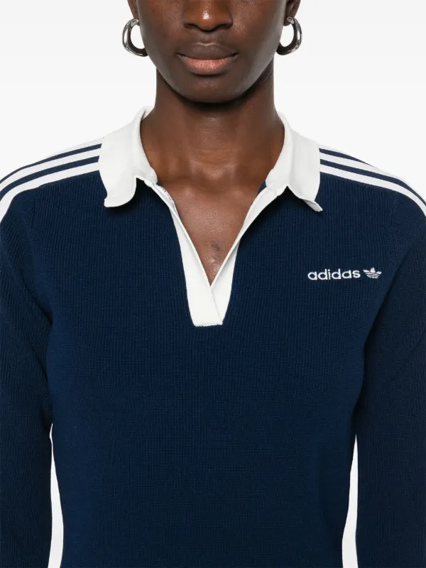 【adidas】Originals 美シルエット★KNIT POLO DRESS◆正規品◆ Adidas Originals Knit Polo Dress Women's Size 2XL | Night