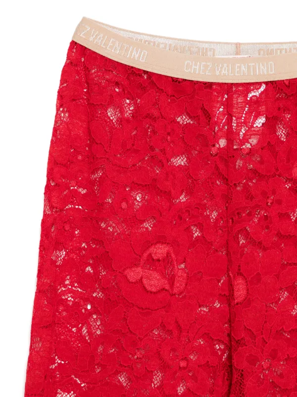 Valentino Garavani Rebrodé Lace Tights | Red | FARFETCH Valentino Garavani Rebrodé Lace Tights | Red | FARFETCH