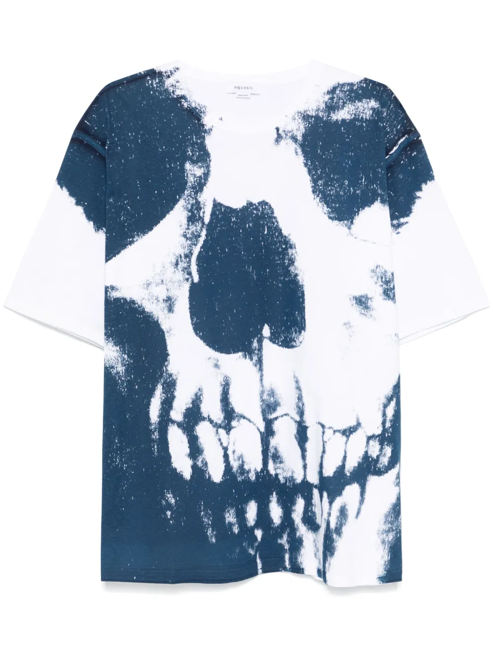 skull-print T-shirt