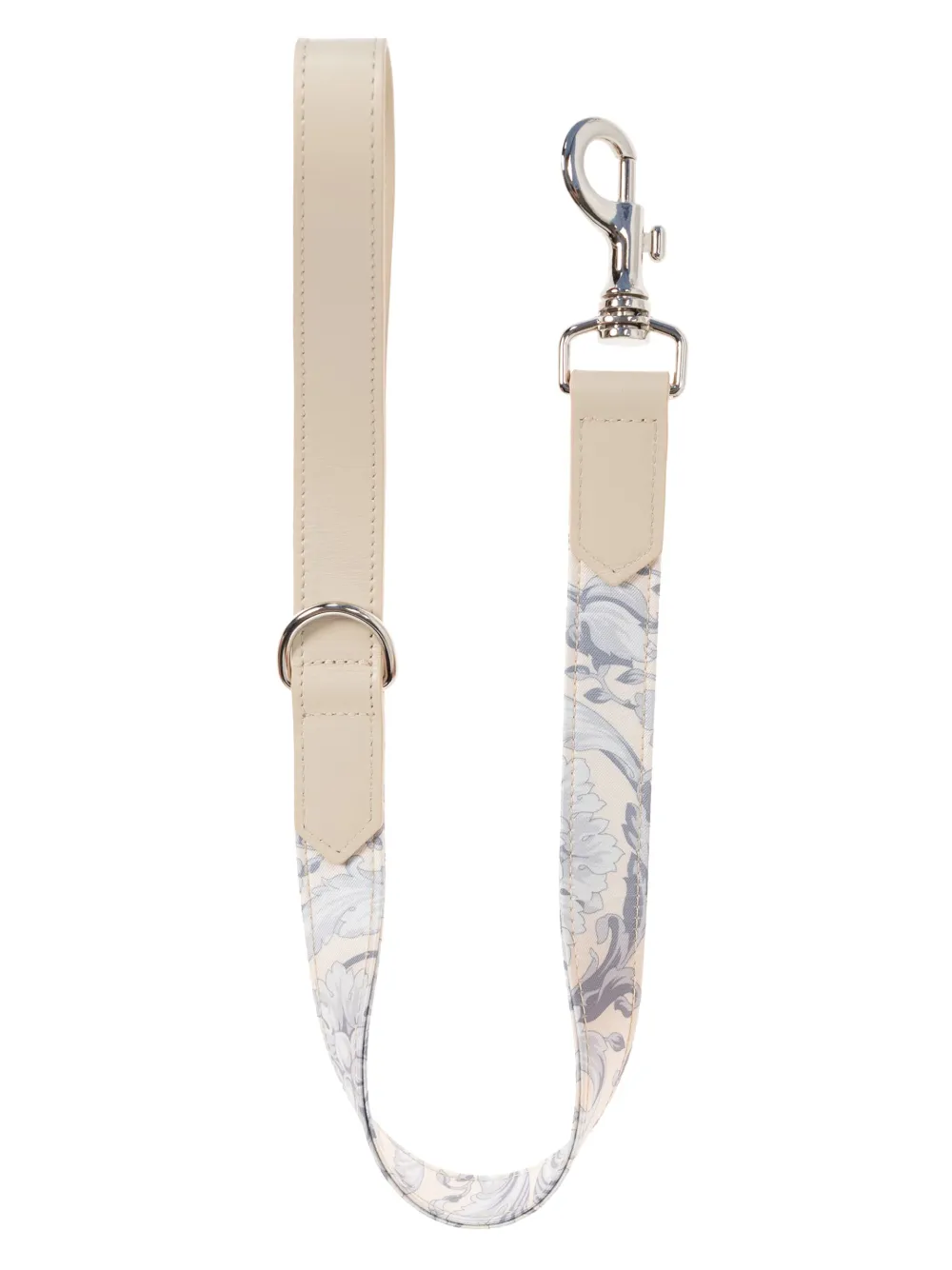 Versace Barocco-print Leash In Neutrals