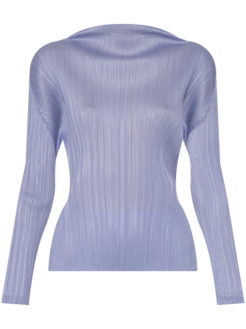 Pleats Please Issey Miyake Monthly Colors: February blouse Blauw