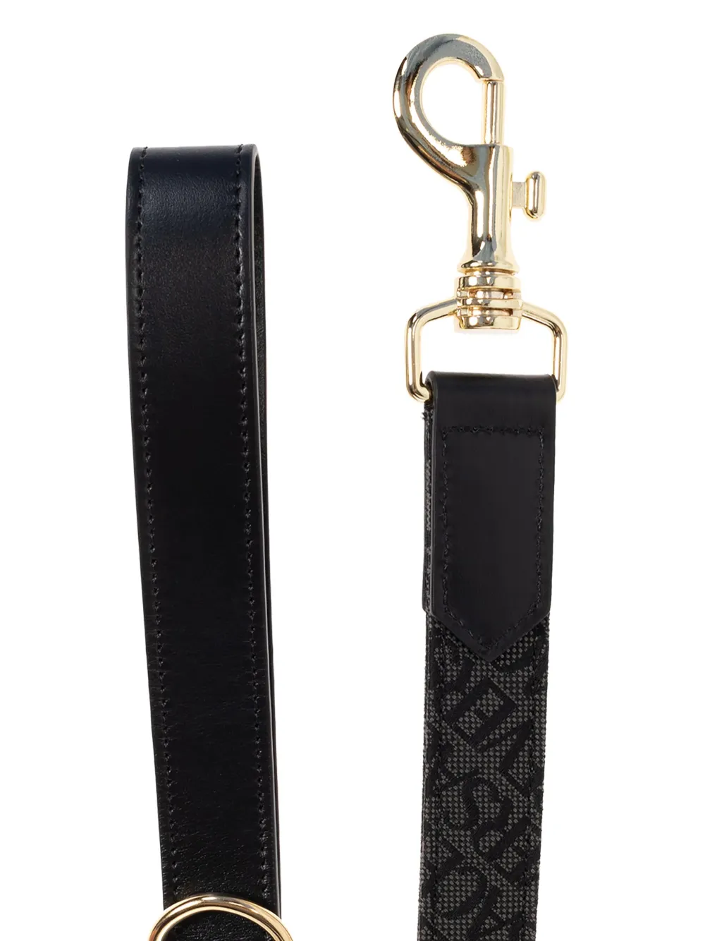 Versace Barocco-print Leash In Black