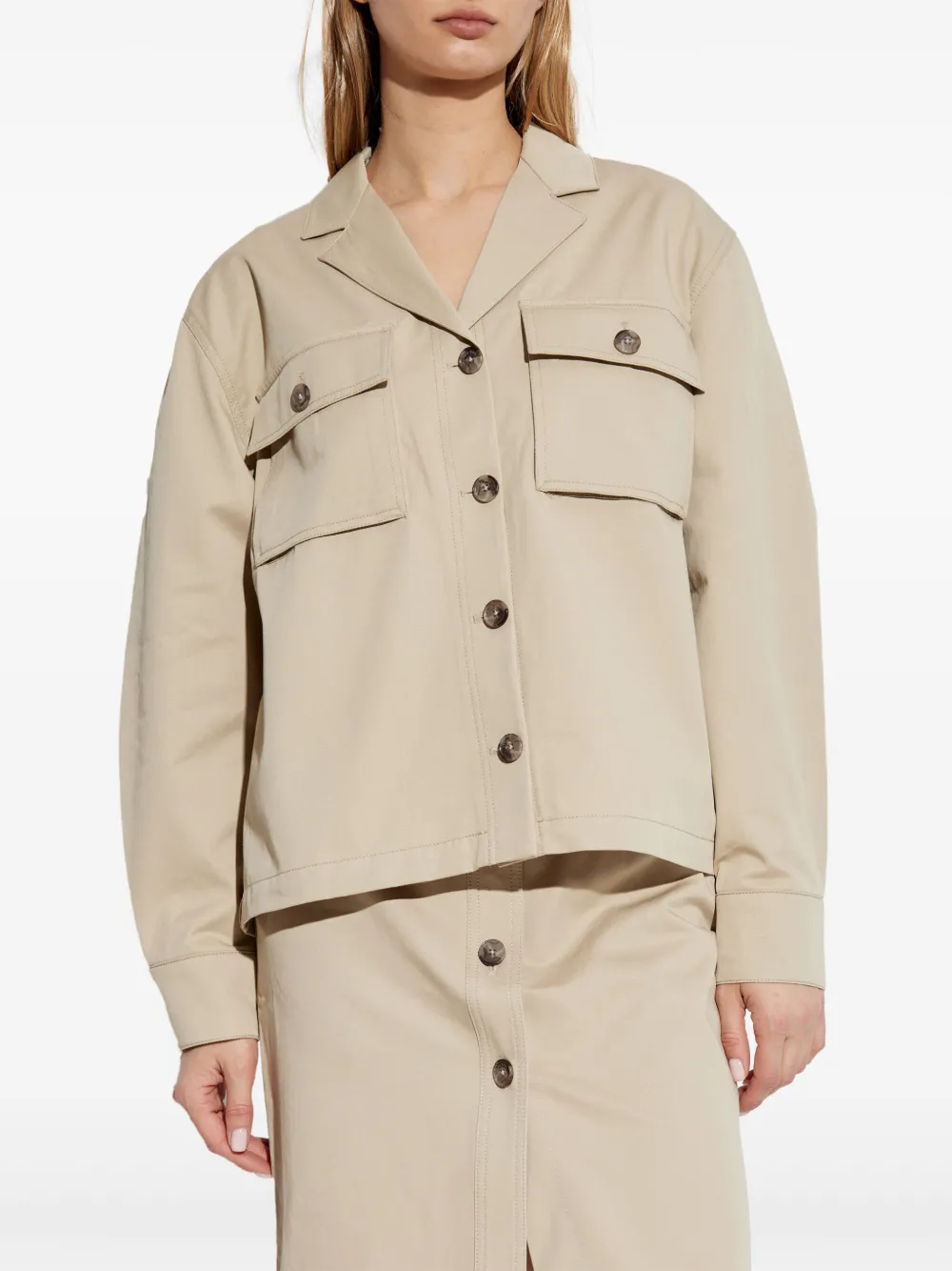 ANINE BING COTTON SHIRT JACKET
