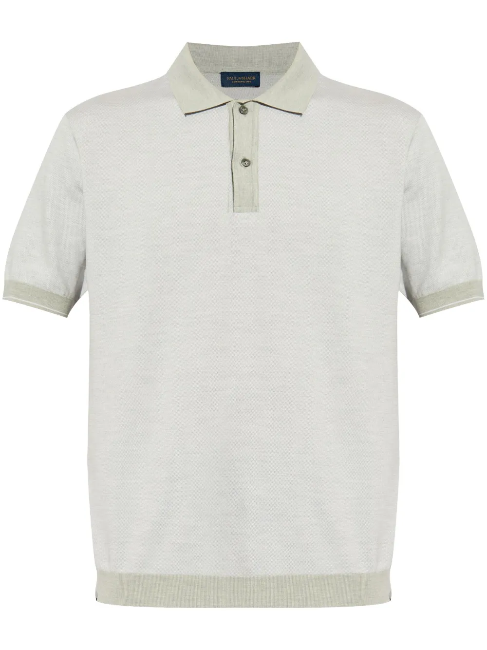 silk-blend polo shirt