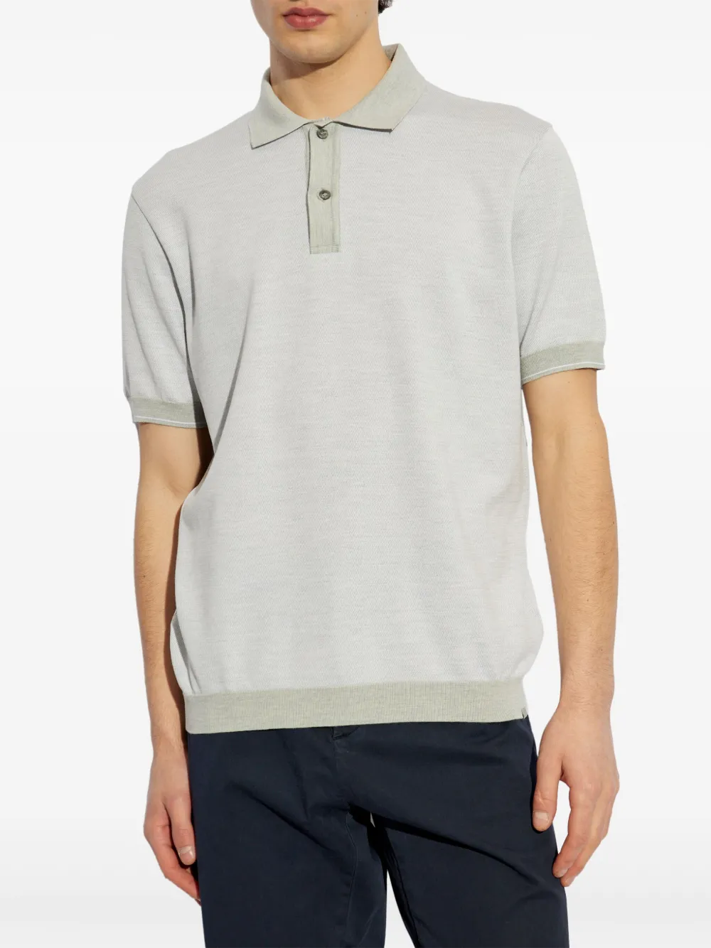 Paul & Shark Zijden poloshirt Grijs