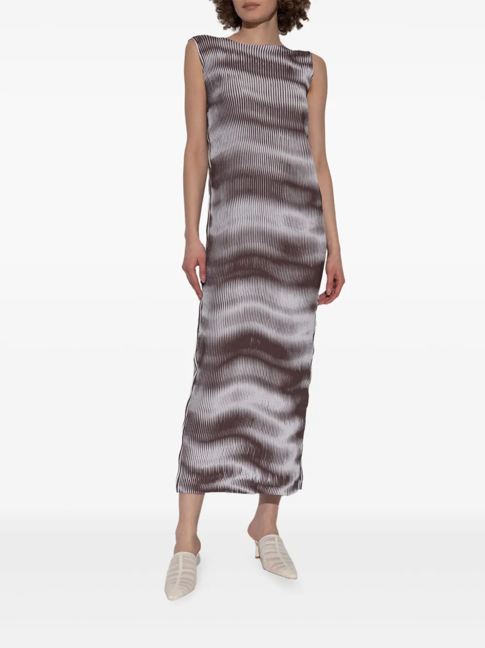 Issey Miyake Sway Pleats jurk Grijs