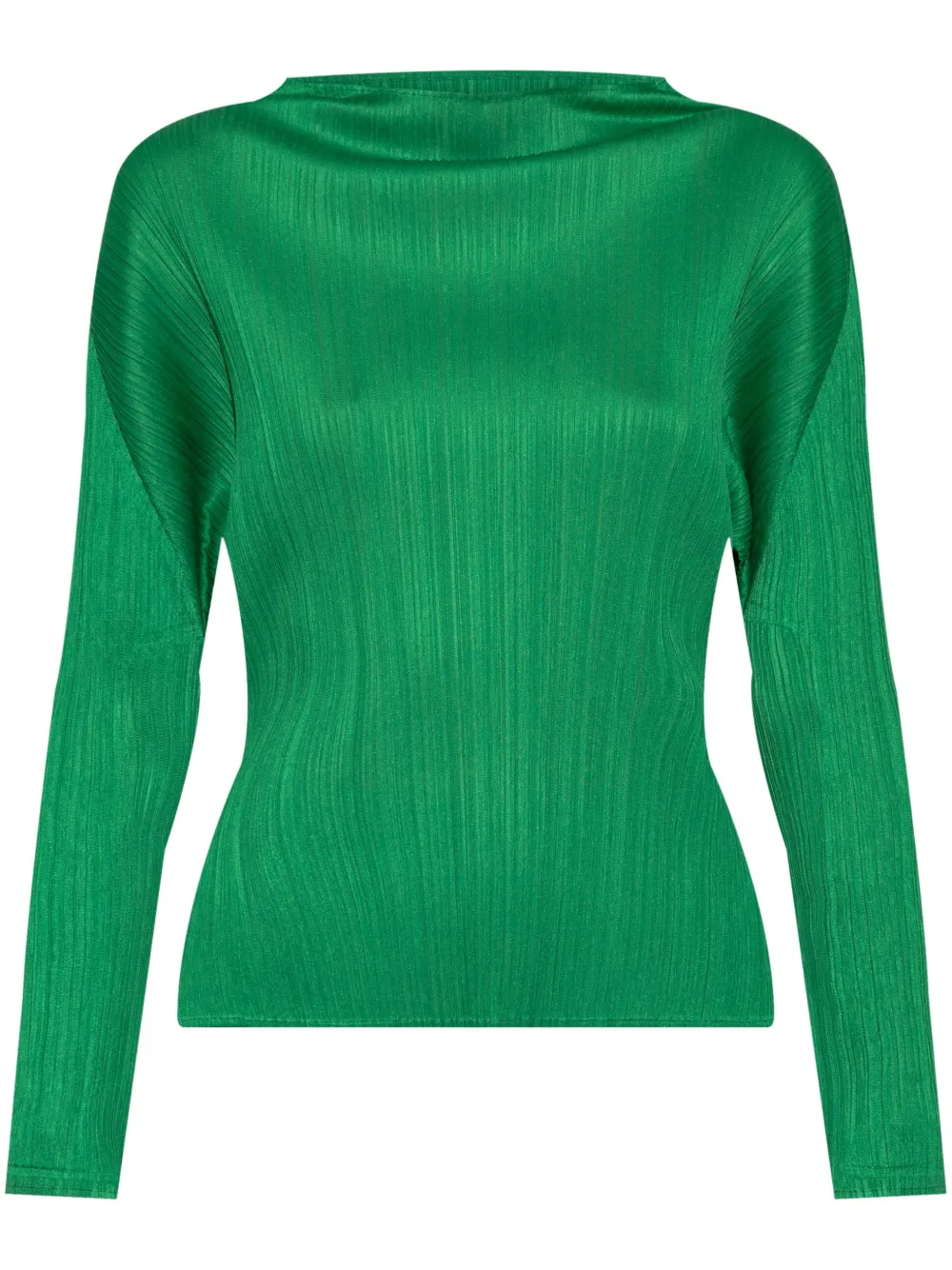 Pleats Please Issey Miyake Monthly Colors: February blouse Groen