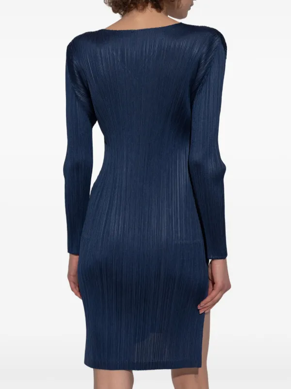 Pleats Please Issey Miyake プリーツ ドレス | ブルー