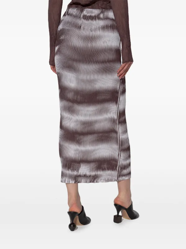 【超目玉枠】 スカート Pleats Sway Miyake Issey | JP FARFETCH | ブラウン スカート