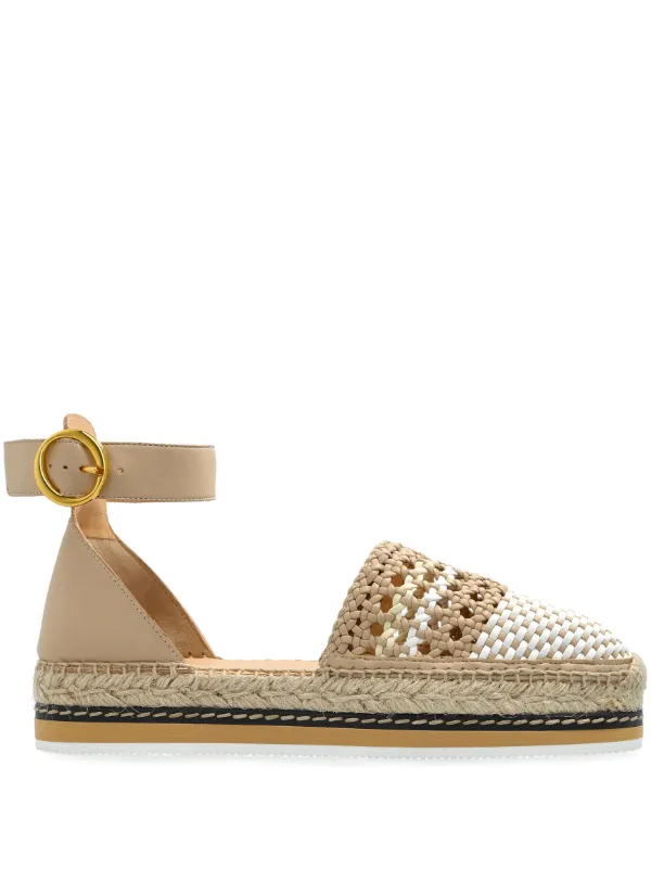 Odissì Espadrilles à Bride Cheville Tons Neutres FARFETCH FR