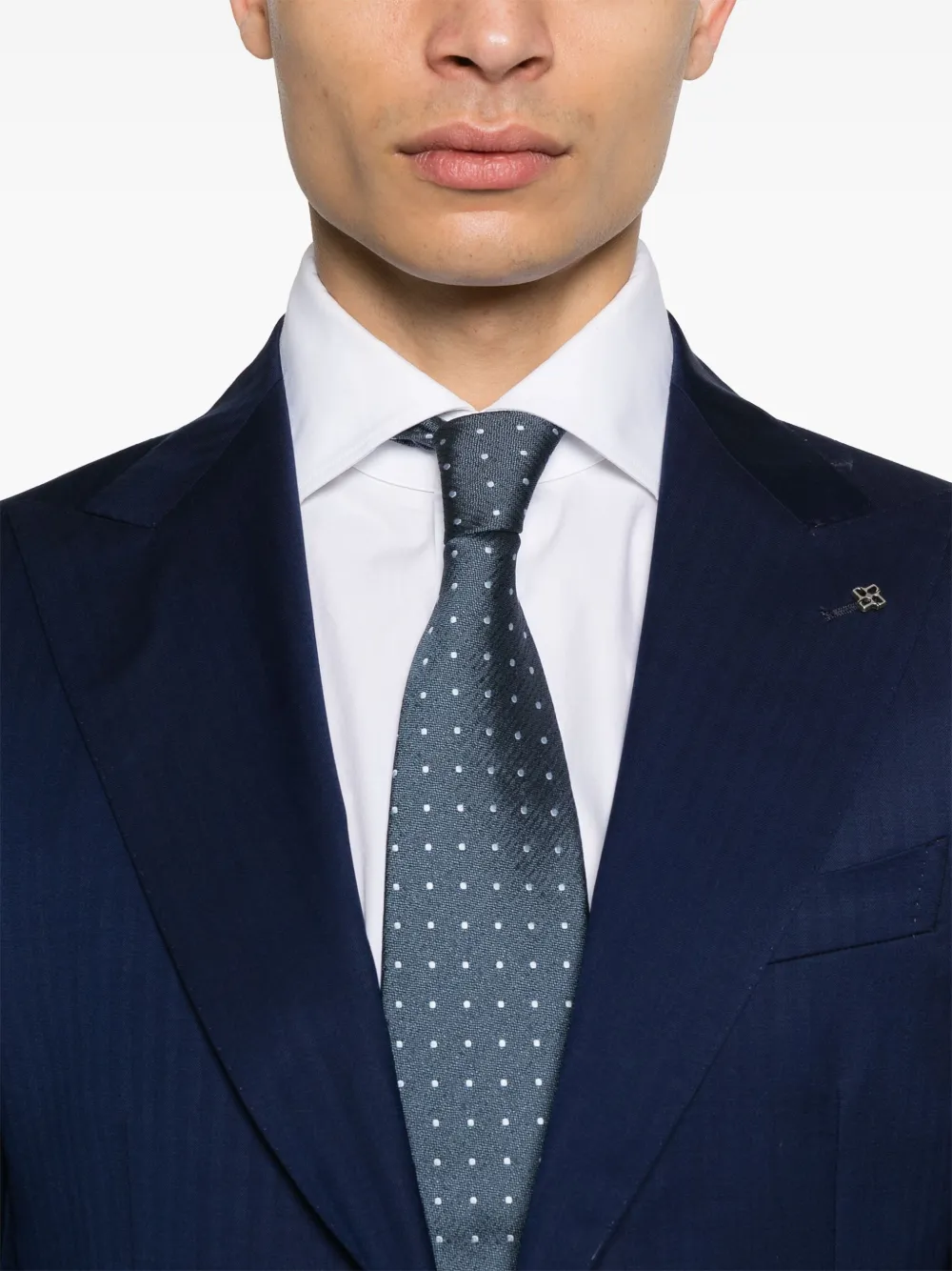 Tagliatore Wollen pak Blauw