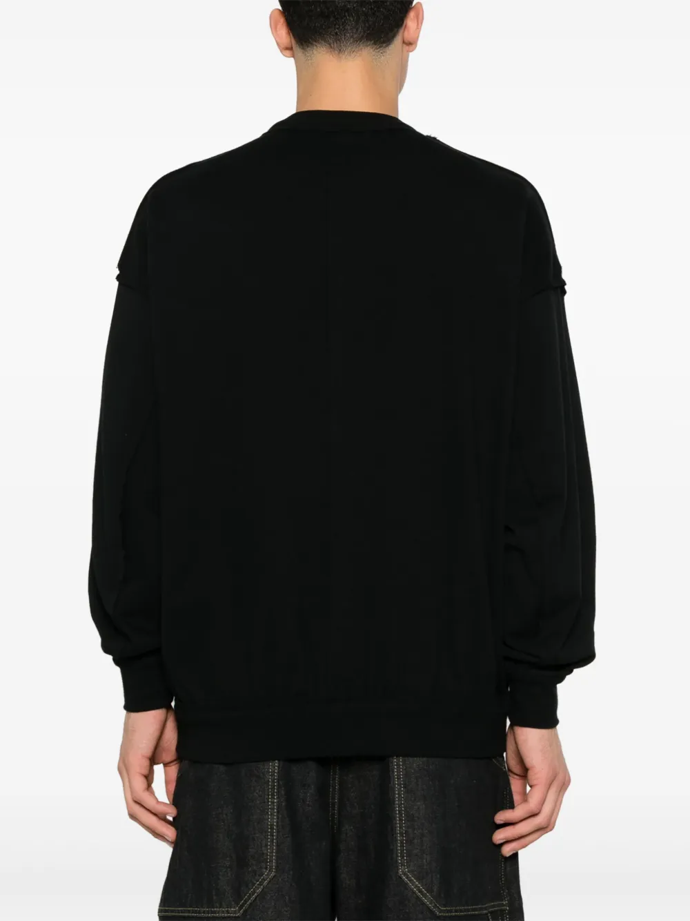 Undercover Sweater met patch Zwart