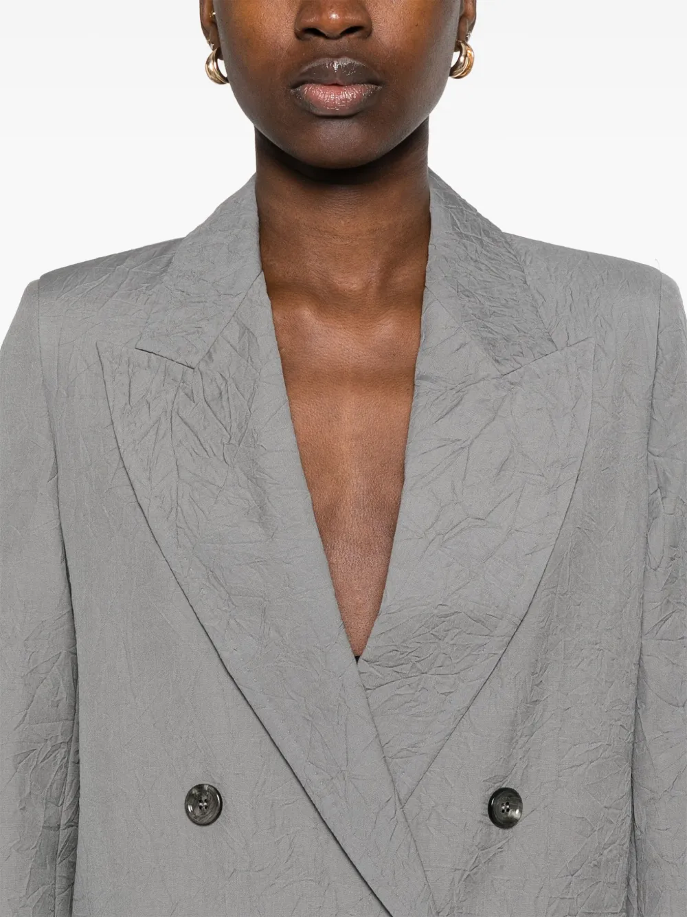 Shop Max Mara Abavo Blazer In Grey
