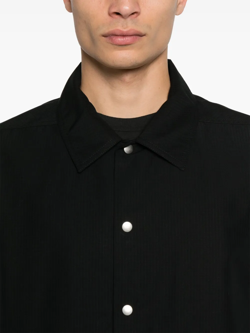 Rick Owens DRKSHDW Ripstop shirtjack Zwart