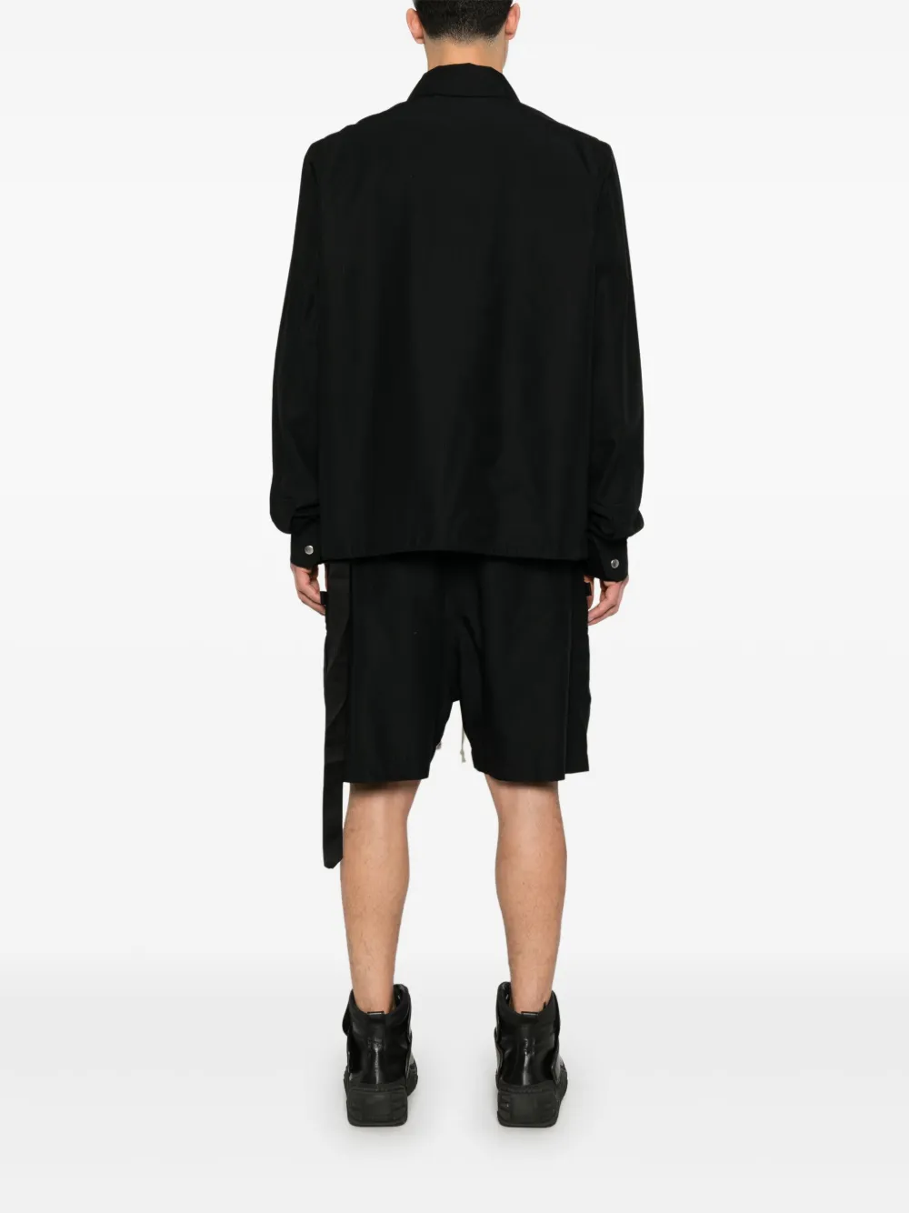 Rick Owens DRKSHDW Ripstop shirtjack Zwart