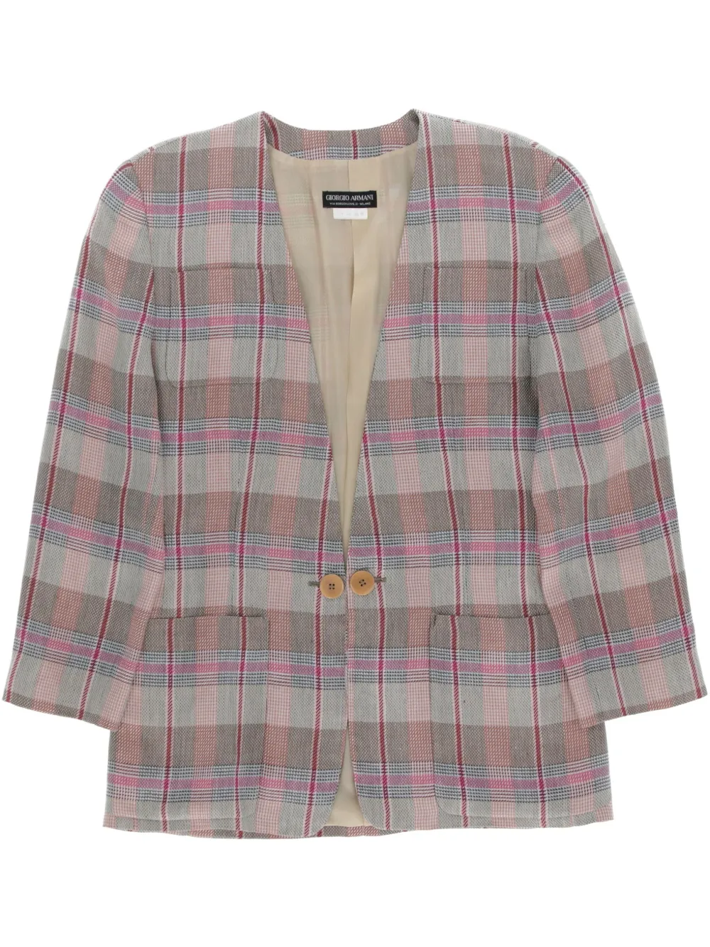 1980s checked jacket