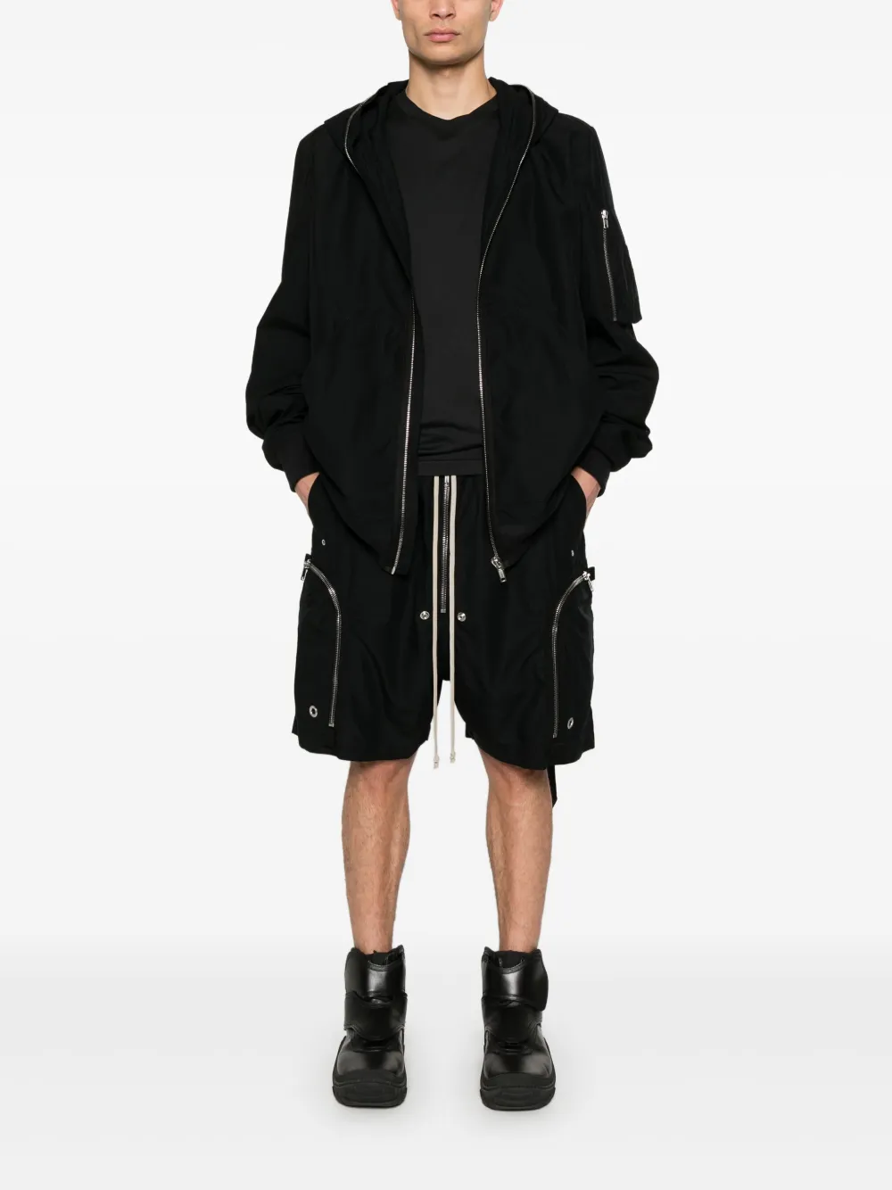 Rick Owens DRKSHDW Gimp Flight jack - Zwart