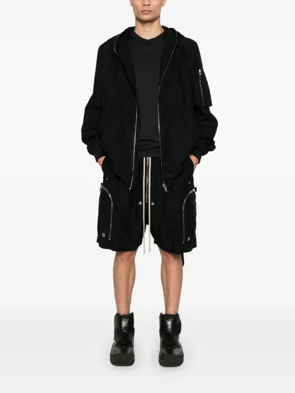 Rick Owens DRKSHDW Gimp Flight ジャケット | ブラック | FARFETCH JP