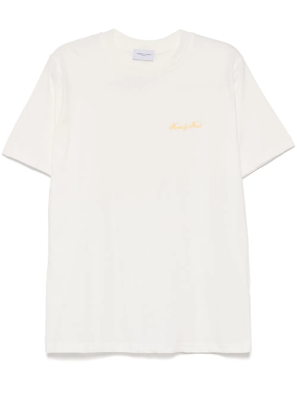 Image 1 of Family First logo-embroidered T-shirt