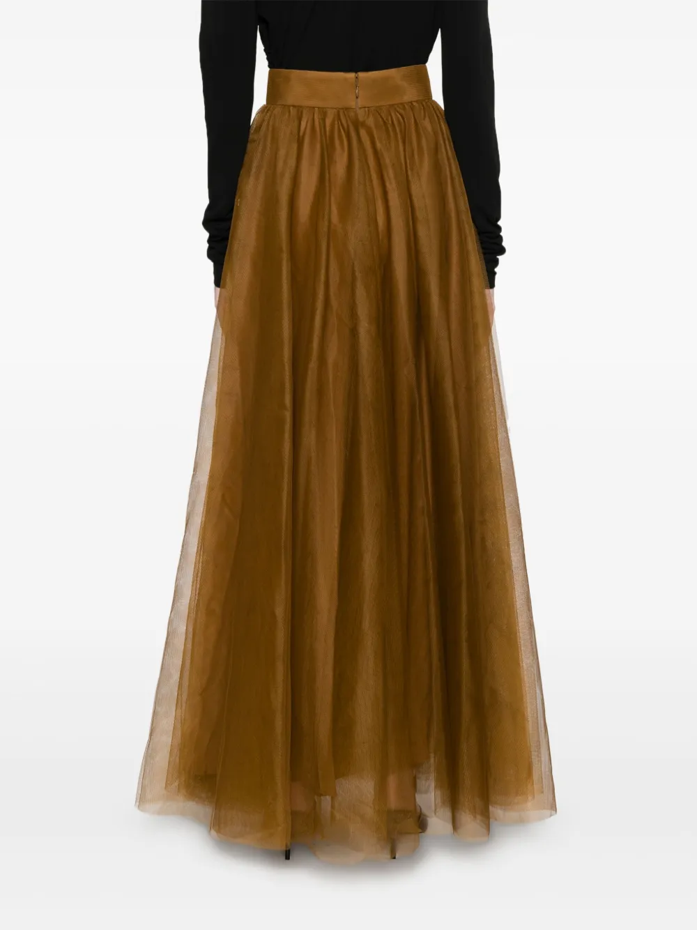 ZIMMERMANN Tulen maxi-rok Bruin