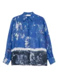 ERMANNO FIRENZE printed shirt - Blue