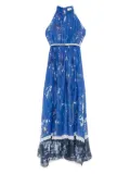 ERMANNO FIRENZE floral-print maxi dress - Blue