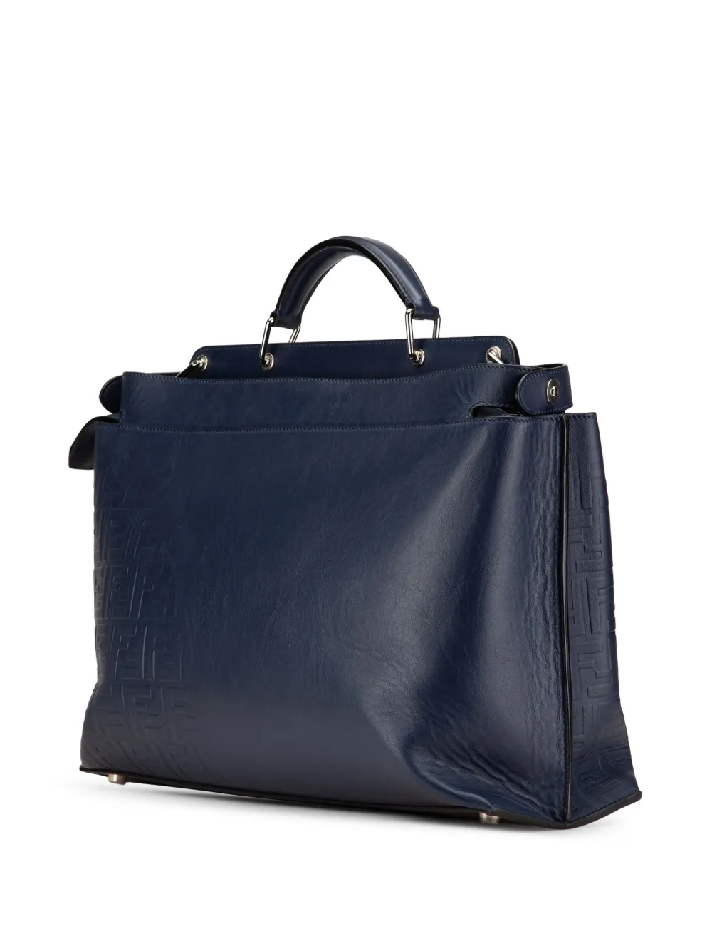 Fendi Pre-Owned 2010-2024 Large Zucca Embossed Leather Peekaboo Iconic Essential satchel | Pre-Owned | Image 2