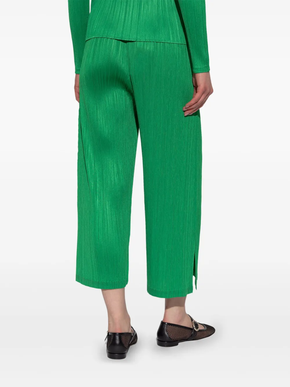 Pleats Please Issey Miyake Plooibroek Groen