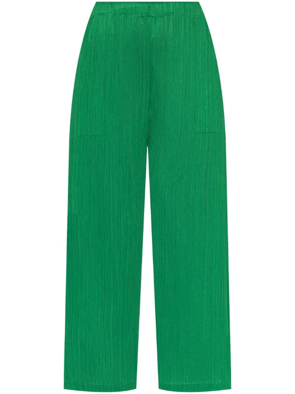 Pleats Please Issey Miyake プリーツ パンツ | グリーン | FARFETCH JP