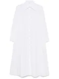 Malo cotton midi dress - White