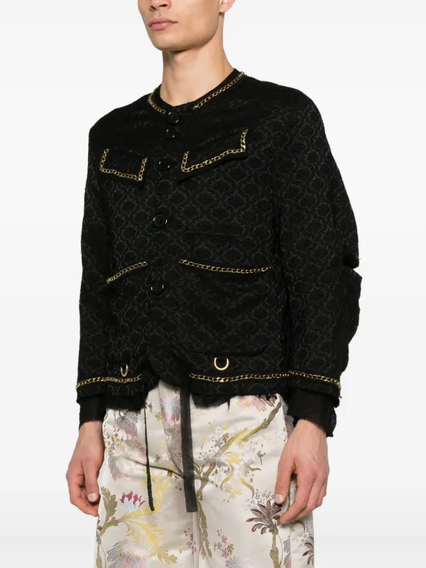 Undercover patterned-jacquard Jacket | Black | FARFETCH
