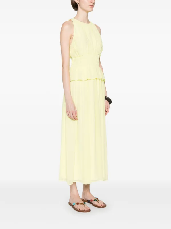 ulla johnson adeline silk midi dress Ulla Johnson Adeline Dress in Idalia