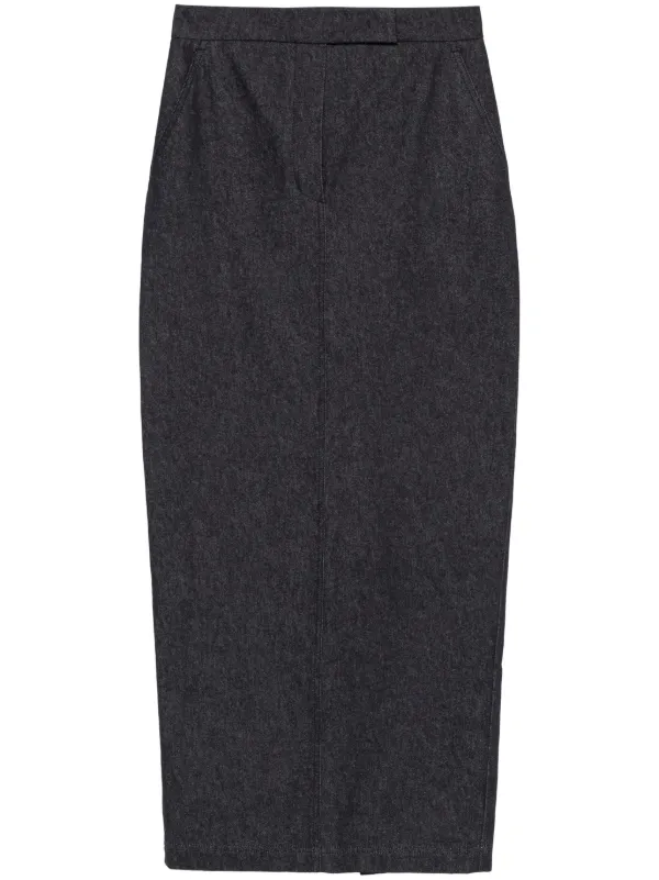 Max Mara [ピアノーザ] ピュア コットン スカート PIANOSA Max Mara Pianosa マキシスカート | ブルー | FARFETCH JP