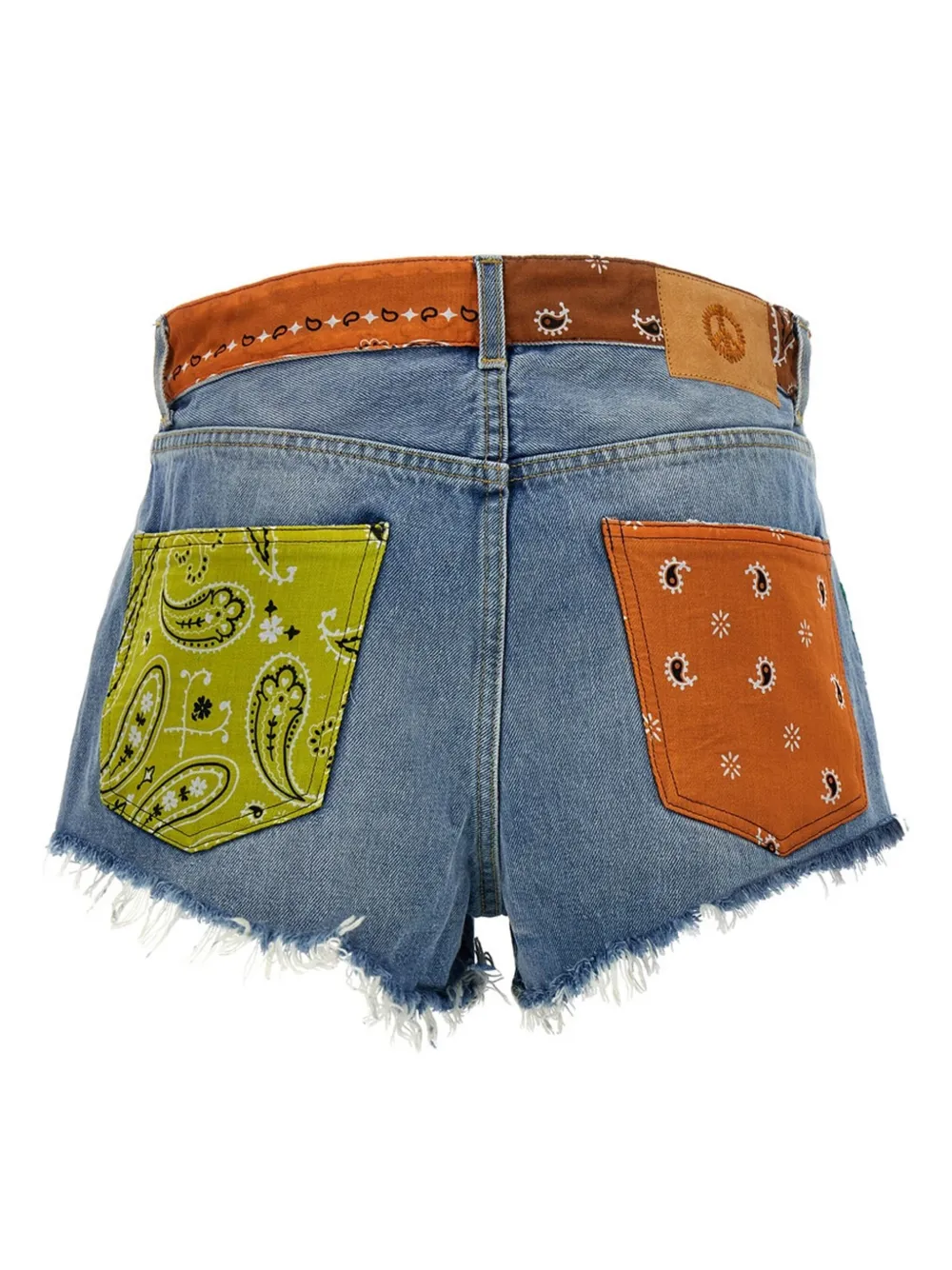 Alanui California Patchwork shorts - Blue