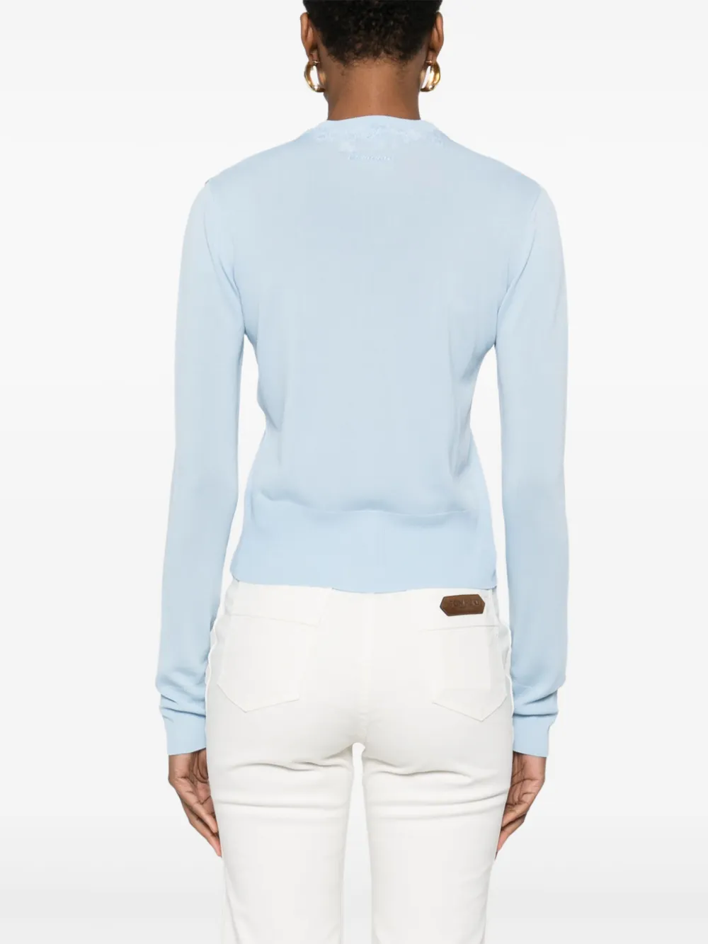 ERMANNO FIRENZE Vest met kant Blauw