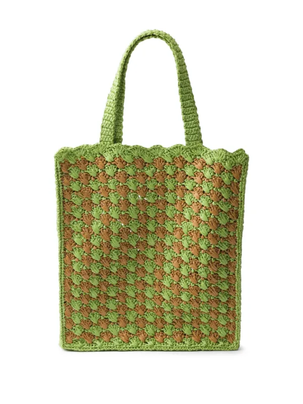 【海外限定カラー】PRADA クロシェ ハンドバッグ Prada クロシェ ハンドバッグ | グリーン | FARFETCH JP