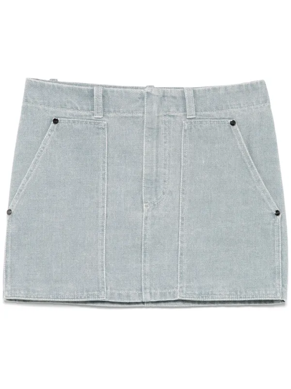 Fendi Roma Mini Skirt in Blue