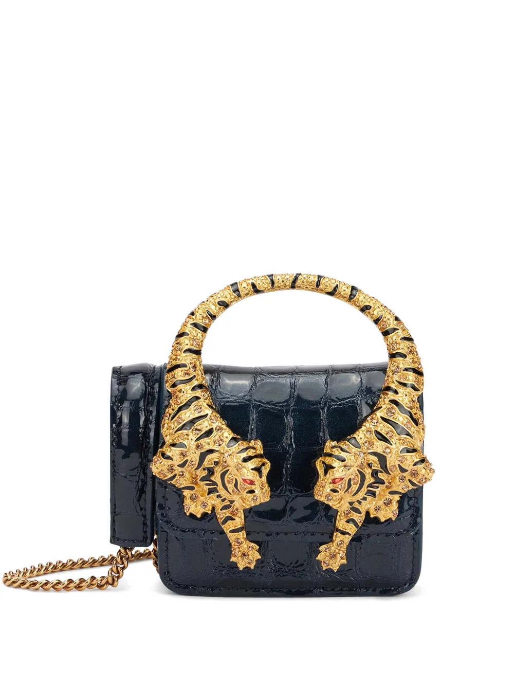 Roberto Cavalli Roar ハンドバッグ - ブルー Roberto Cavalli Roar ハンドバッグ - ブルー