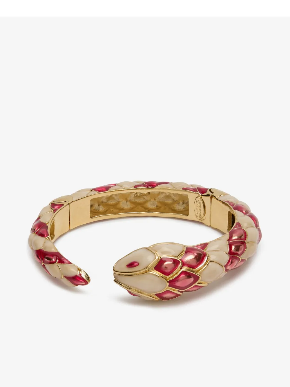 Roberto Cavalli Snake-design Cuff Bracelet In Neutrals
