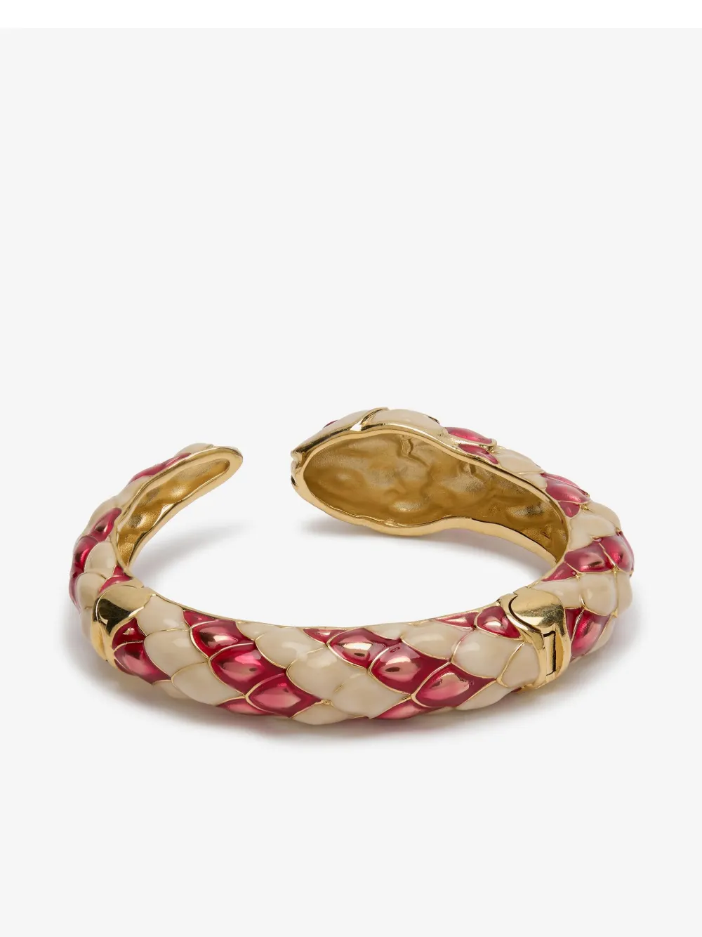 Roberto Cavalli Snake-design Cuff Bracelet In Neutrals