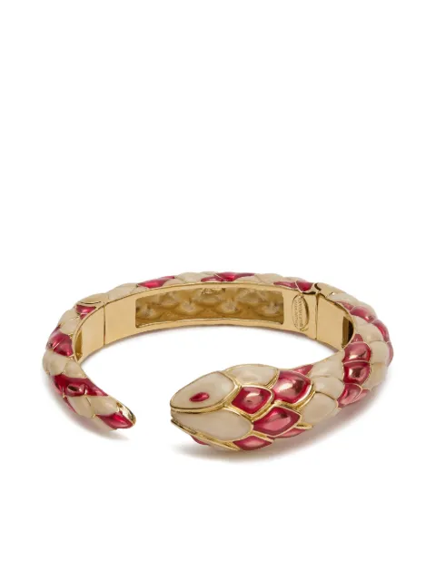 Roberto Cavalli snake-design cuff bracelet