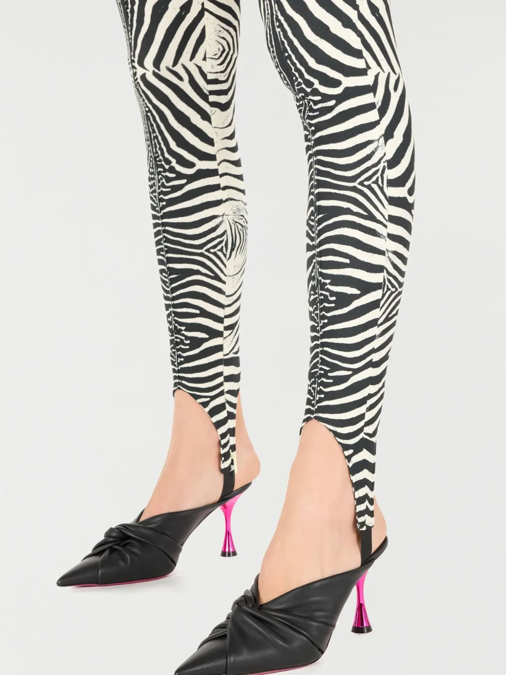 Roberto Cavalli Legging met zebraprint Wit
