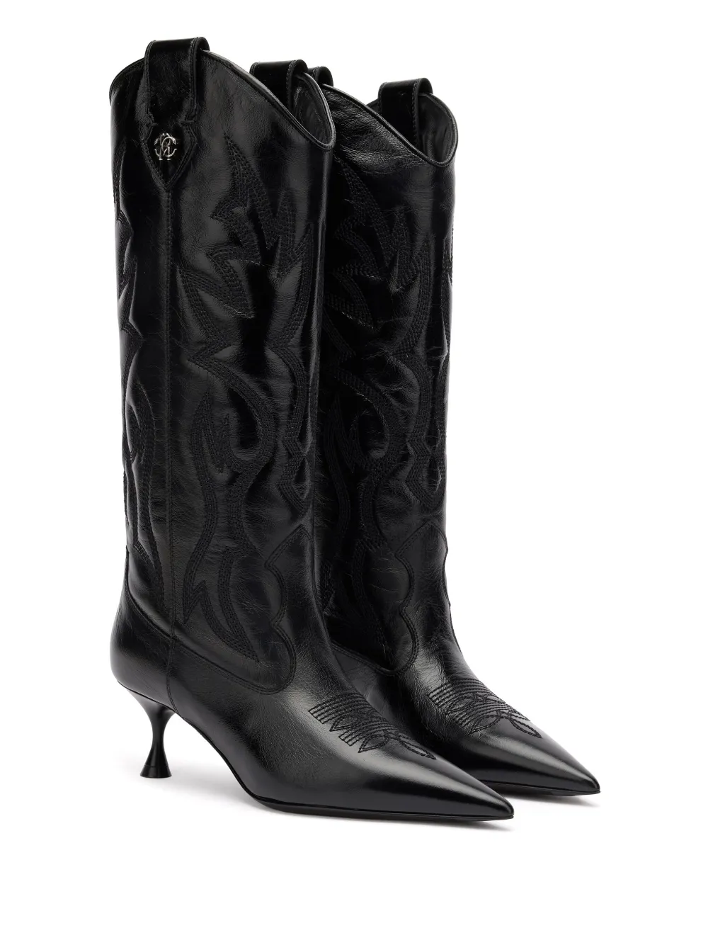 Roberto Cavalli 40mm quilted boots Black