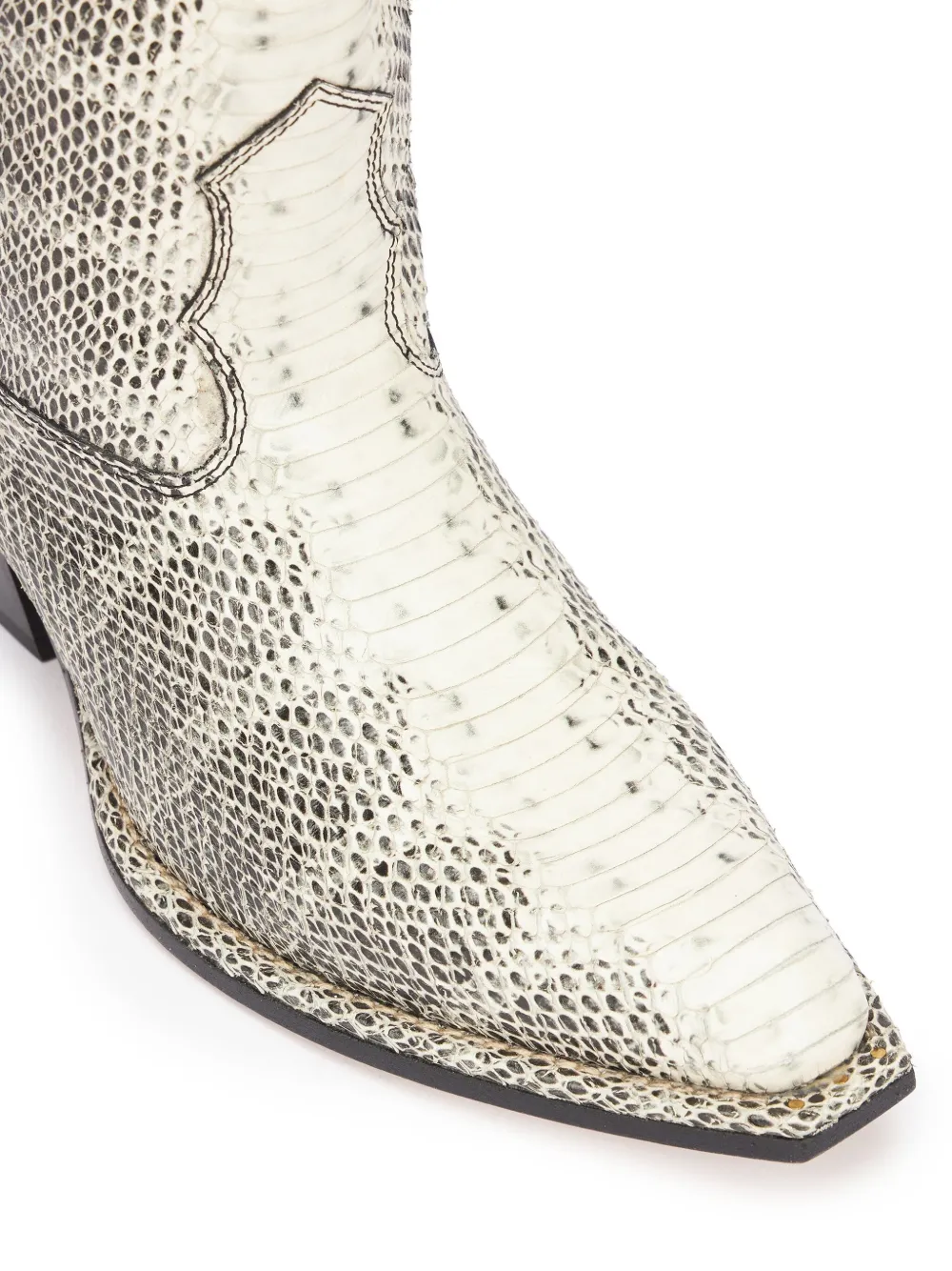 Roberto Cavalli printed leather boots Black