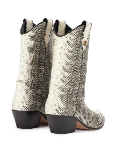 Roberto Cavalli printed leather boots UKS021PZ587 - 2