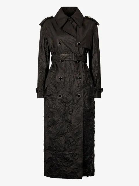 Roberto Cavalli crinkled trench coat
