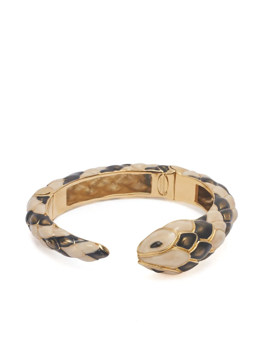 Roberto Cavalli スネークシェイプ ブレスレット - ニュートラル Roberto Cavalli スネークシェイプ ブレスレット - ニュートラル